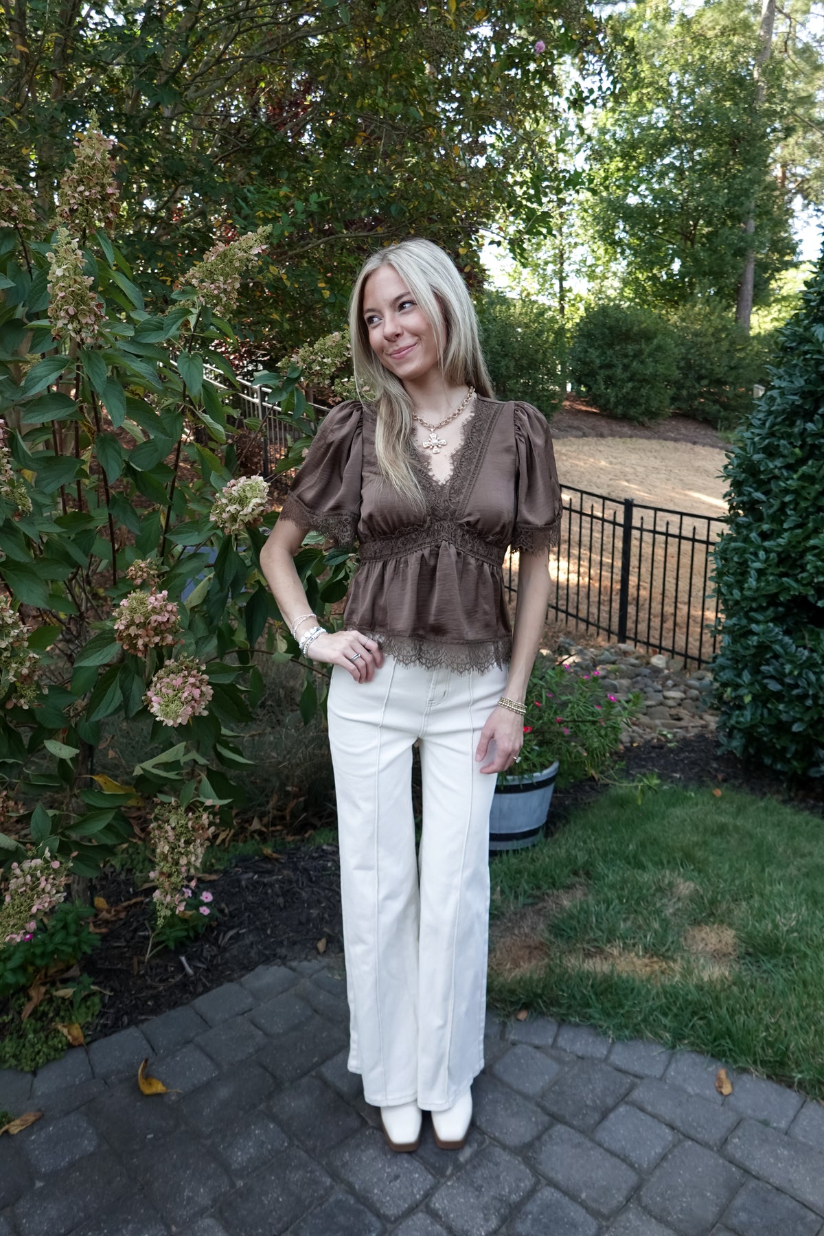 Natalie Brown Top