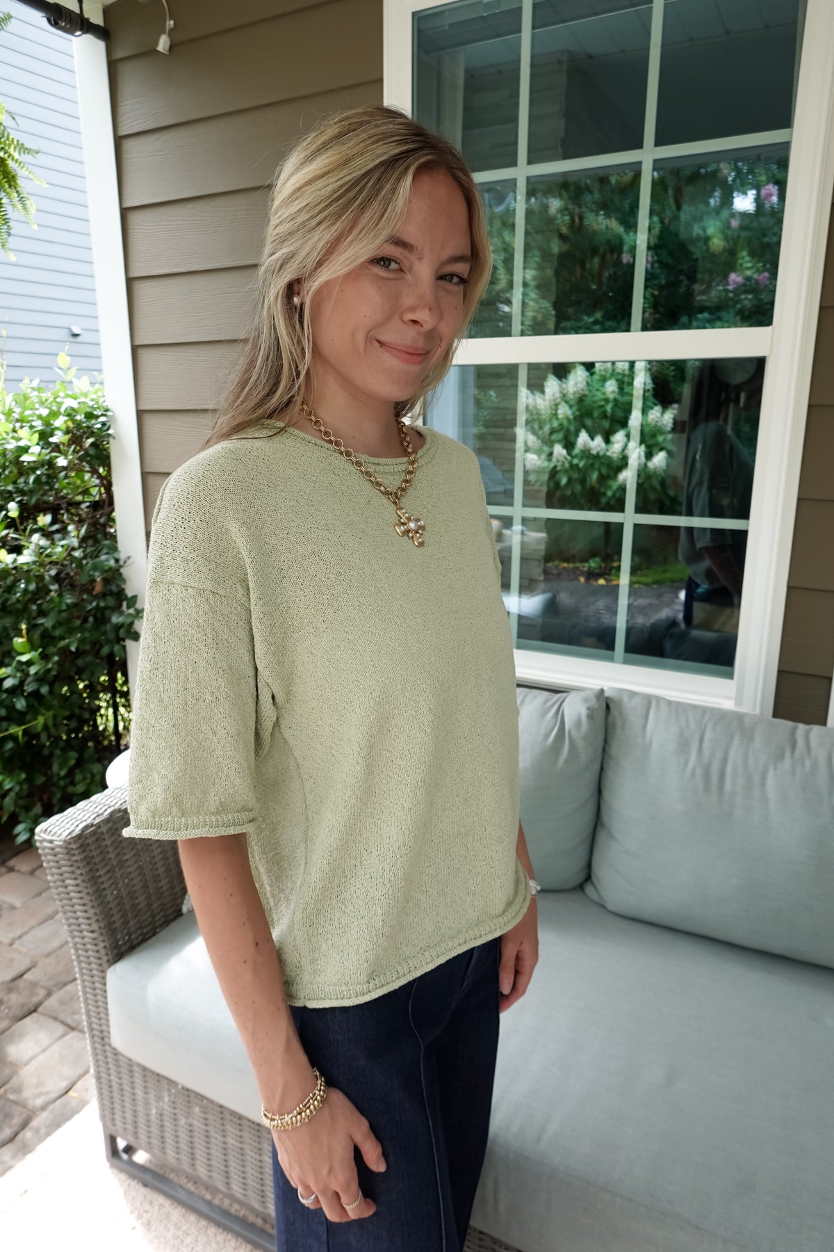 Harper Short Sleeve Sweater