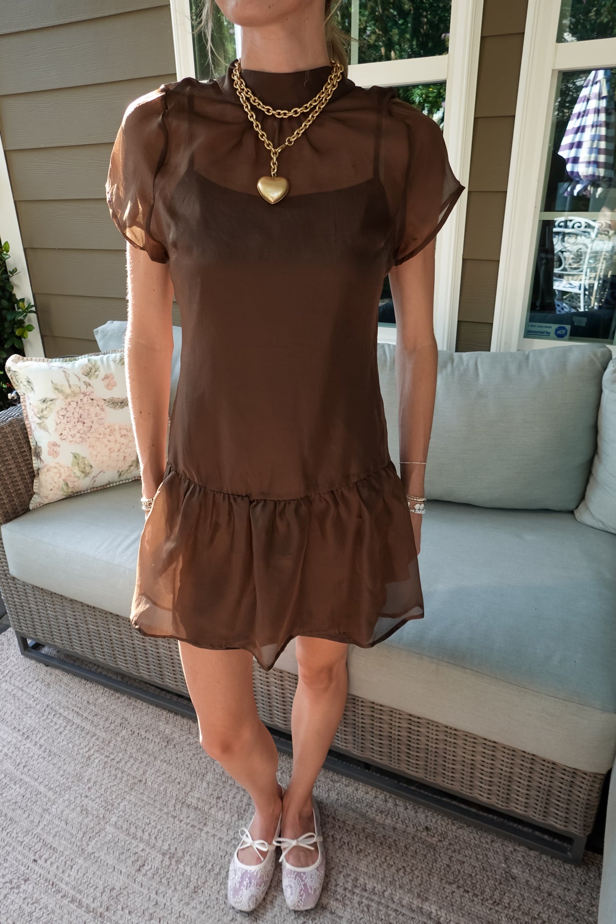 Coco Brown Mini Dress