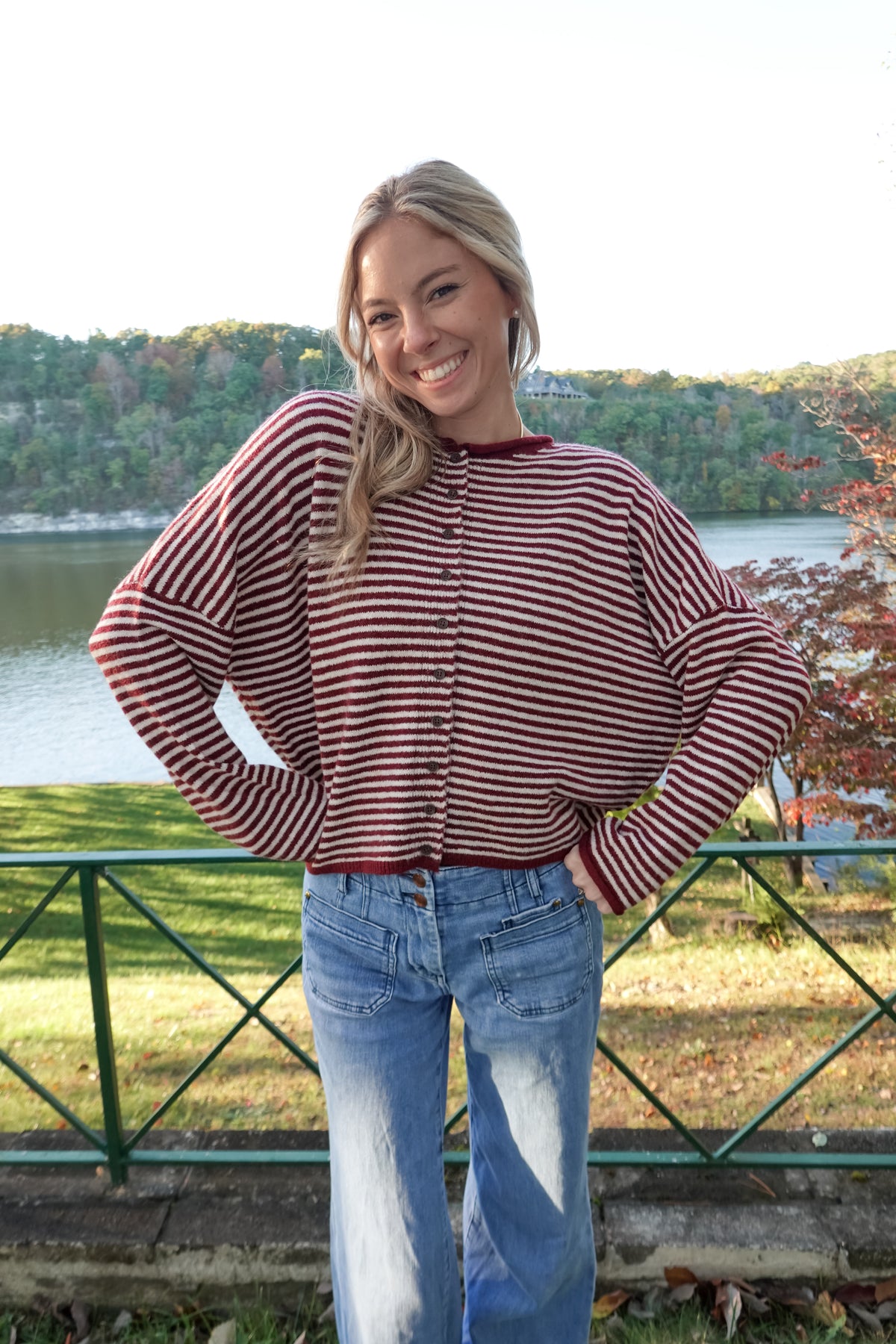 Demi Striped Cardigan