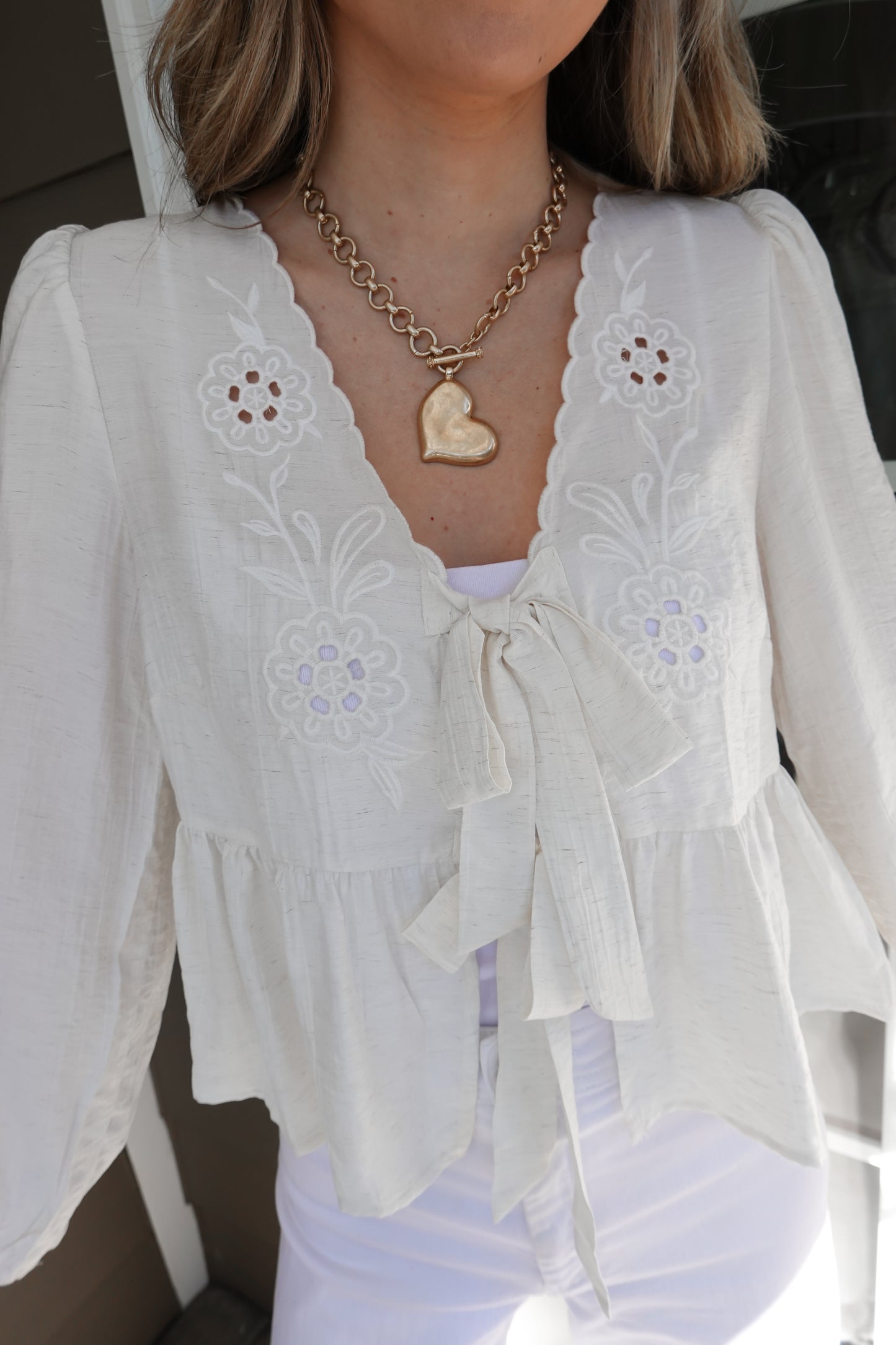 Sofia Eyelet Long Sleeve