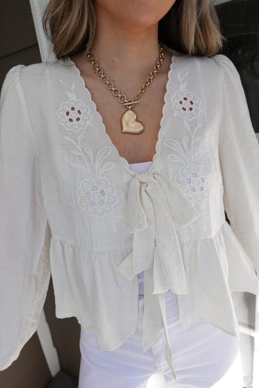 Sofia Eyelet Long Sleeve