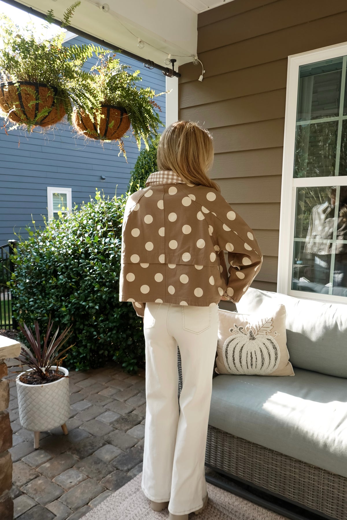 Gigi Polka Dot Gingham Jacket