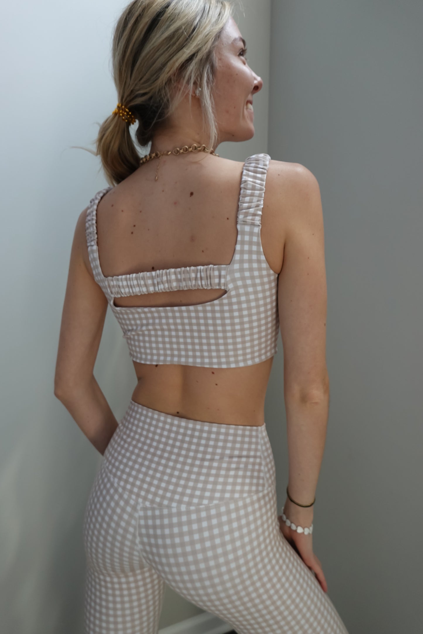Gingham Sports Bra