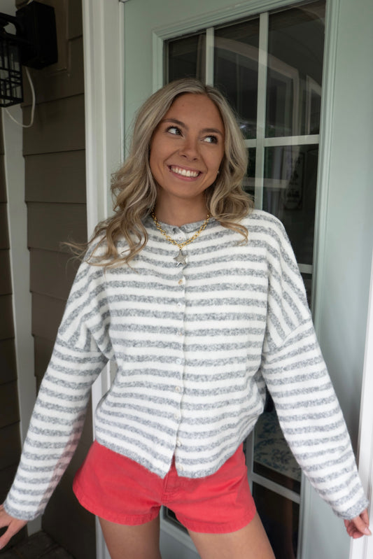 Demi Striped Cardigan