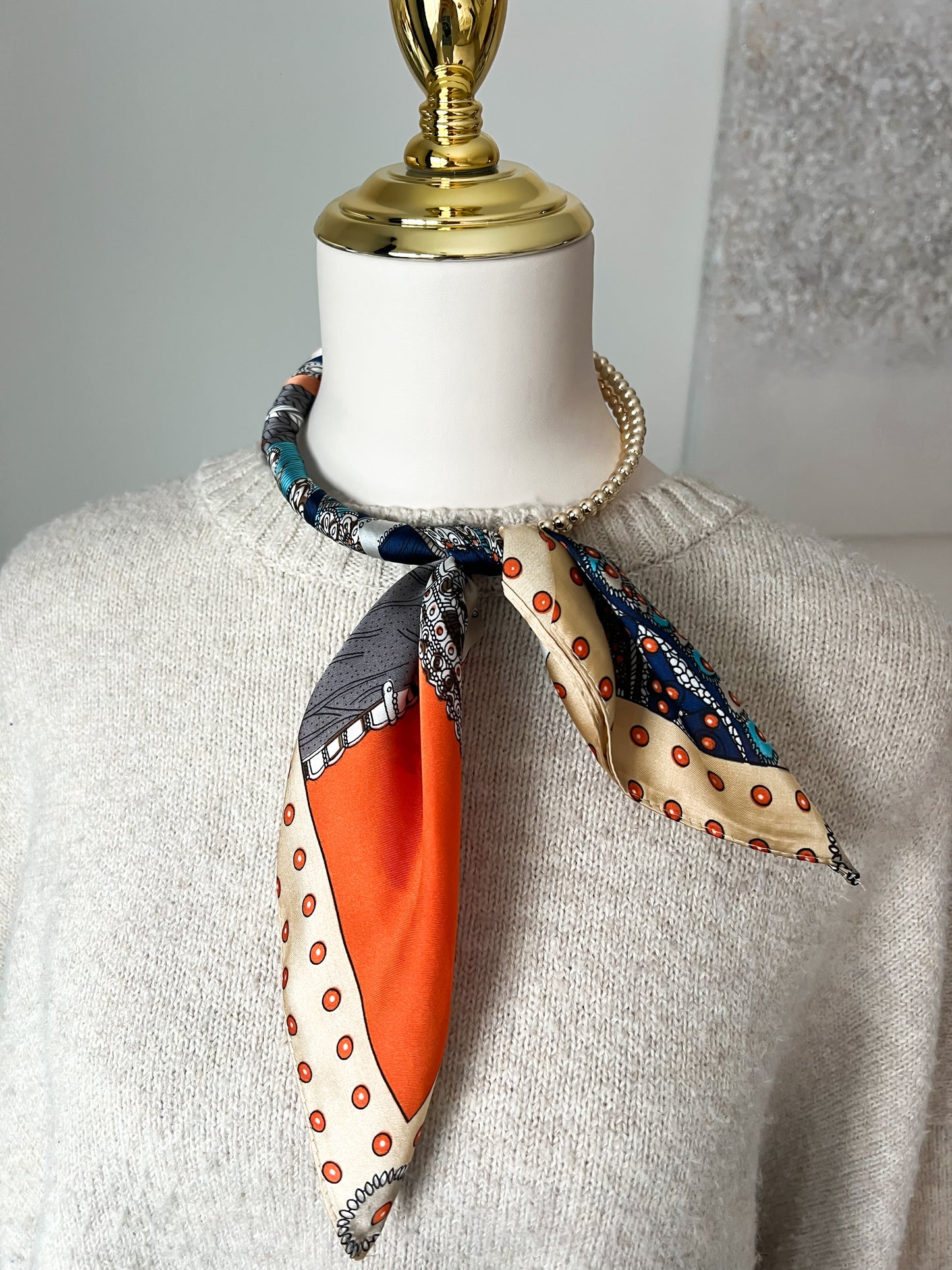 Silk Scarf Necklace