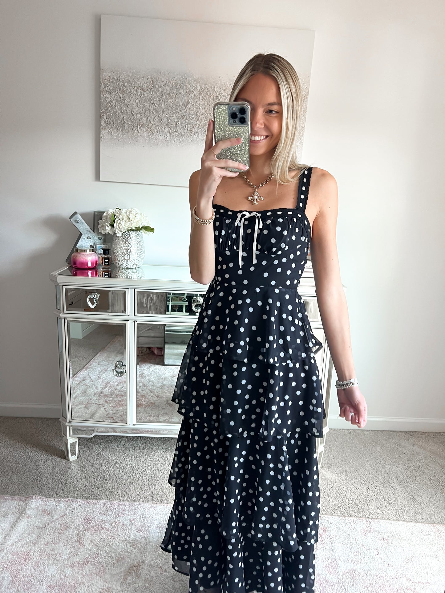 Poppy Polka Dot Maxi Dress