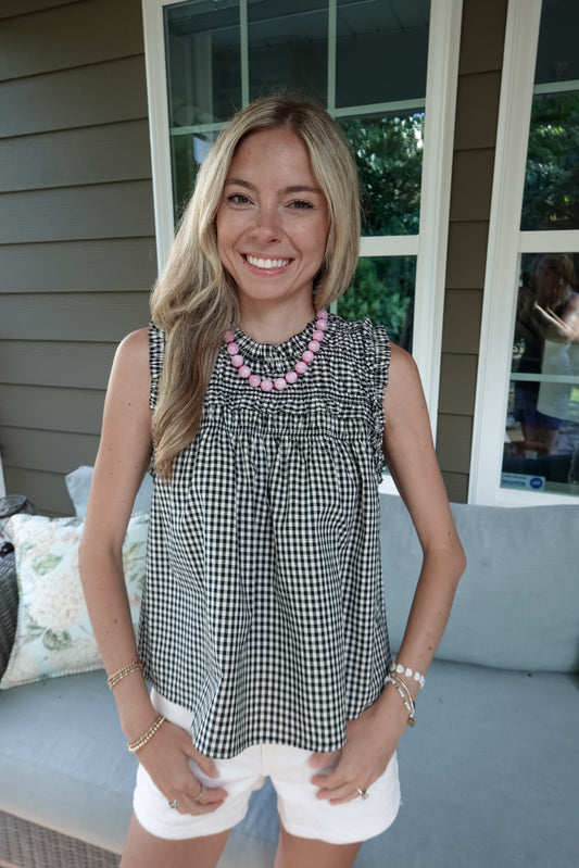 Gabby Gingham Top