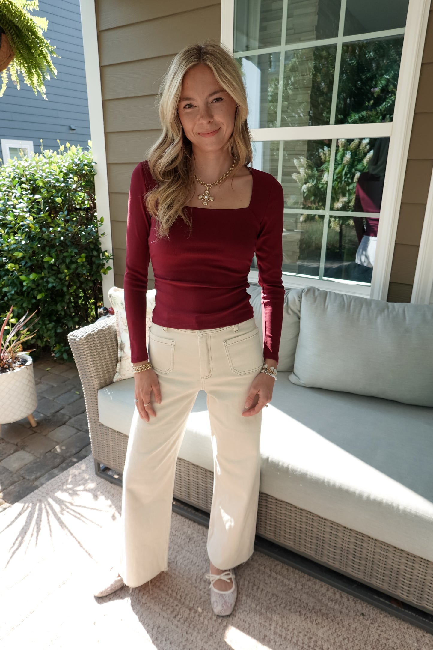 Amelia Square Neck Top