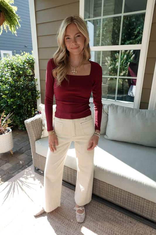 Amelia Square Neck Top