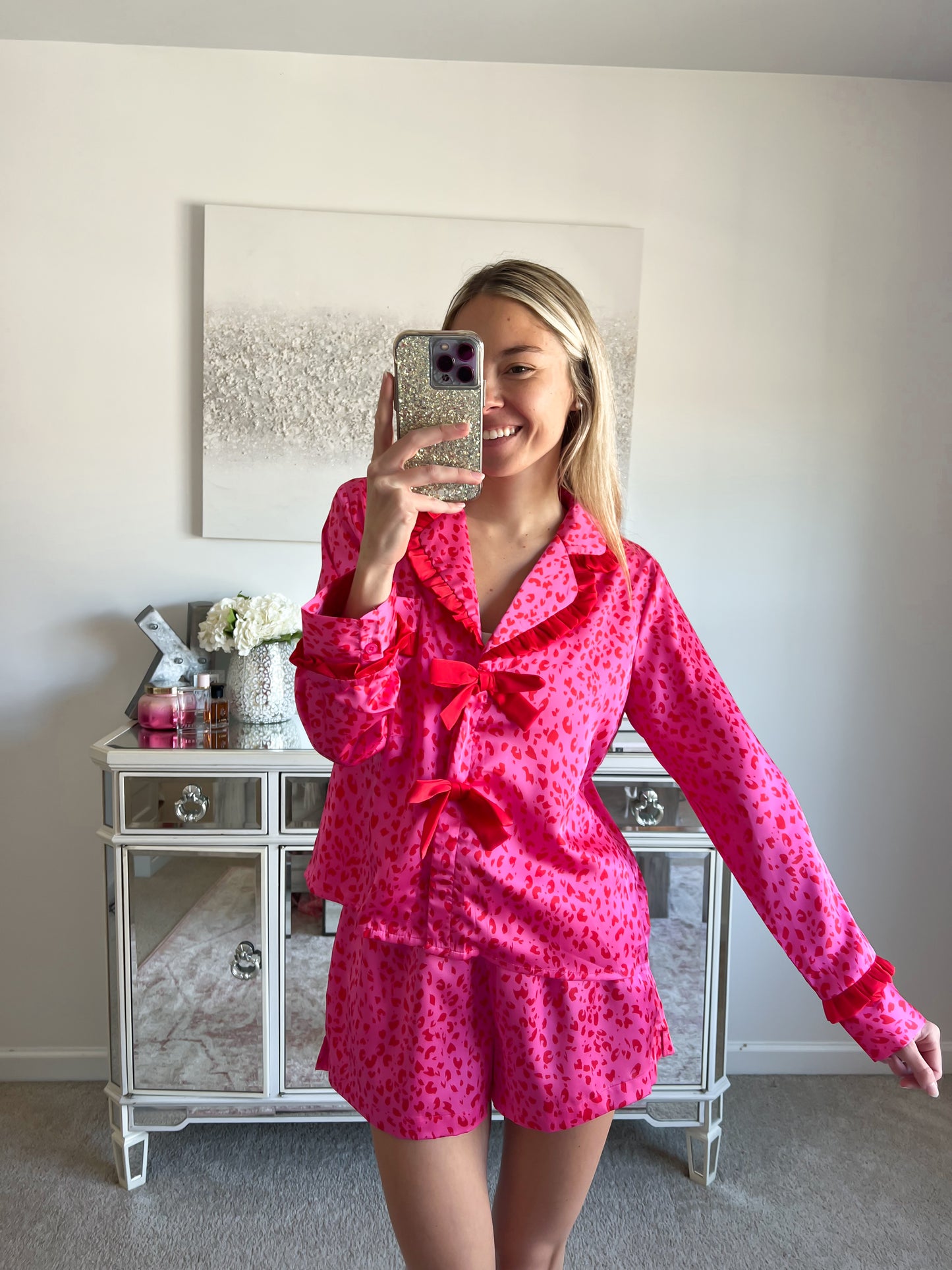 Lena Leopard Print Pajama Set