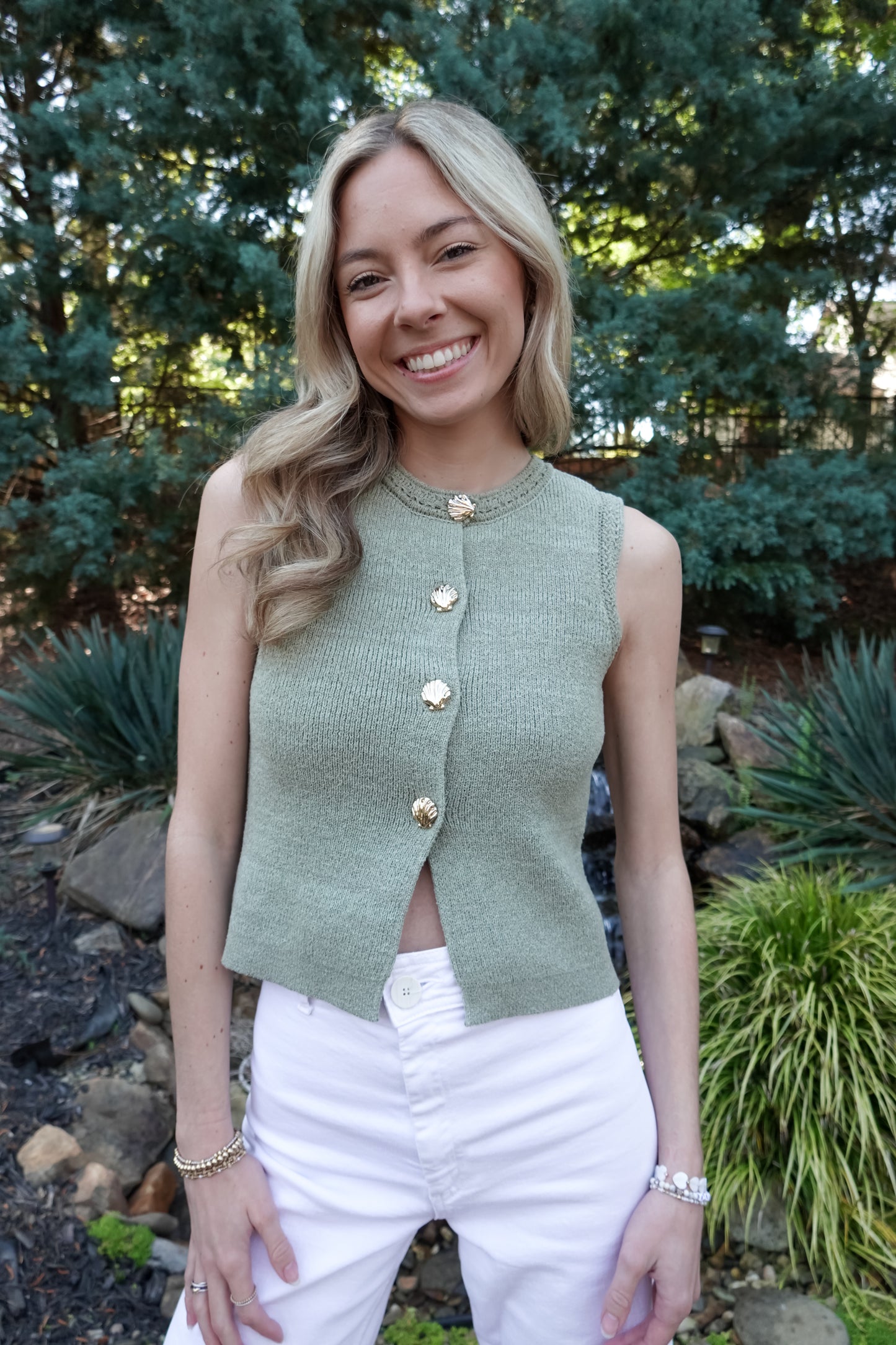 Marina Seashell Knit Vest
