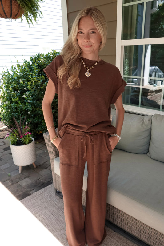 Blair Brown Matching Pant Set