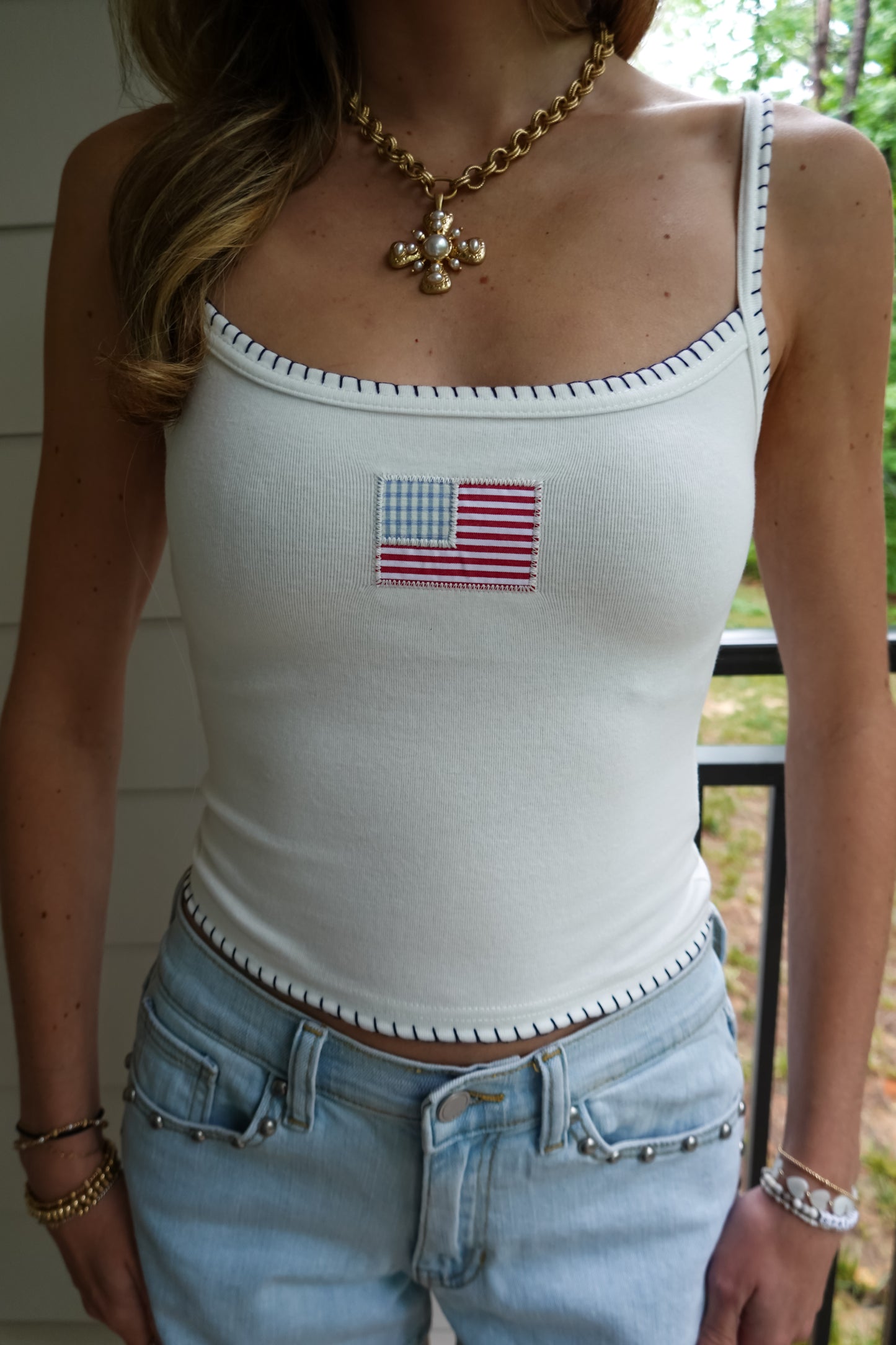 American Flag Tank Top