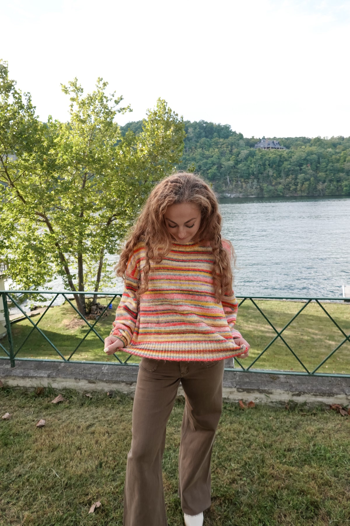 Sunrise Cotton Candy Stripe Sweater