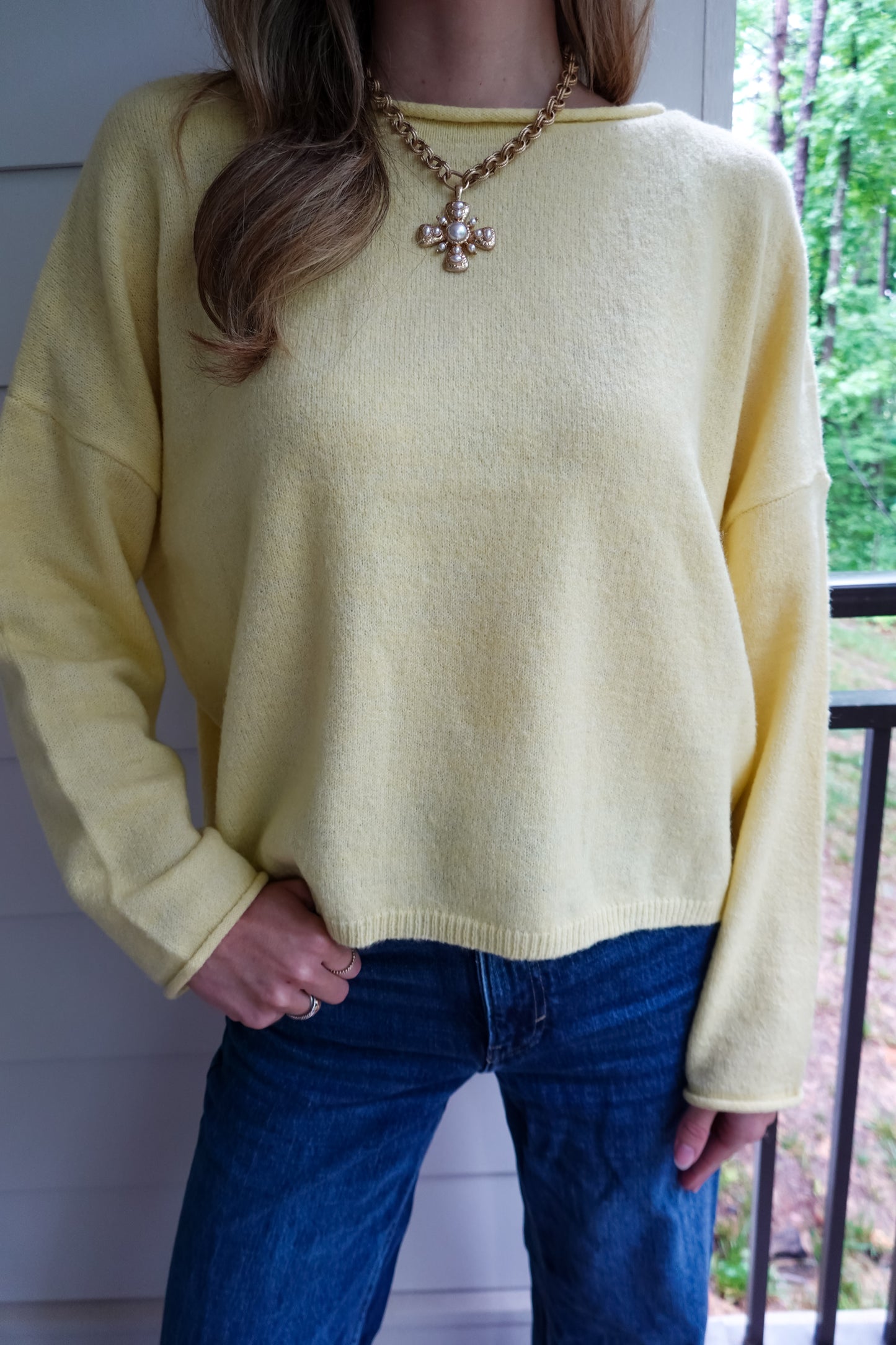Kora Knit Sweater Yellow