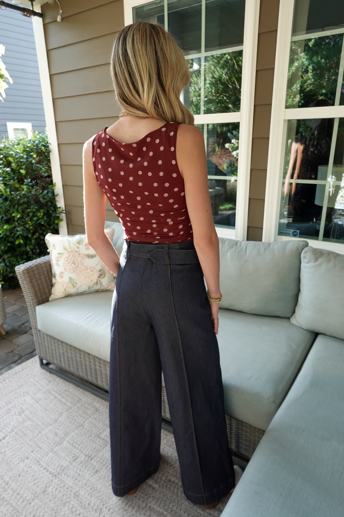 Camila Belted Wide Leg Jeans