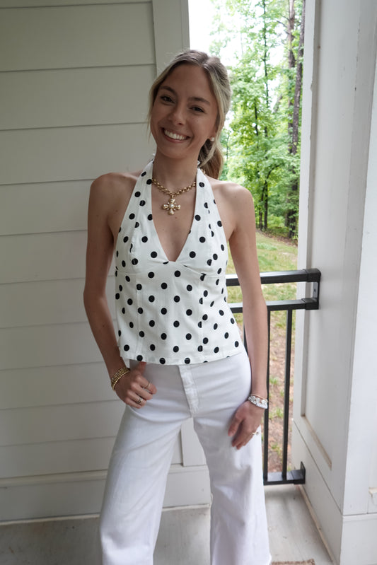 Polka Dot Halter Top