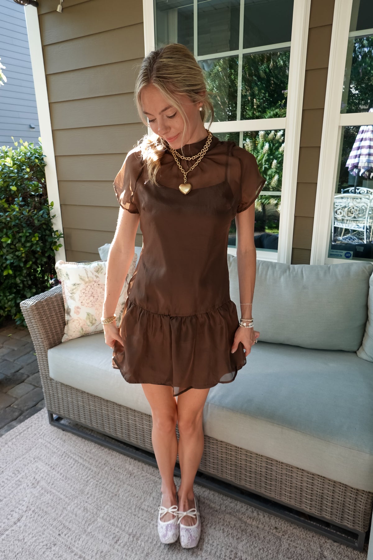 Coco Brown Mini Dress