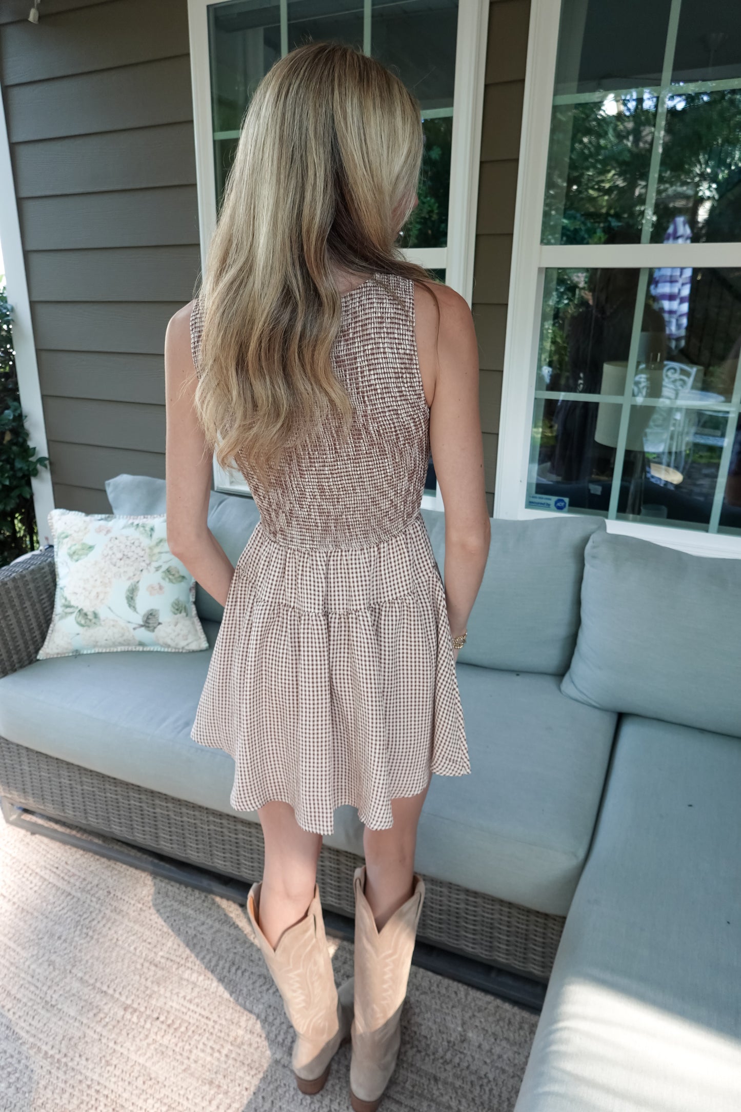 Gia Gingham Mini Dress