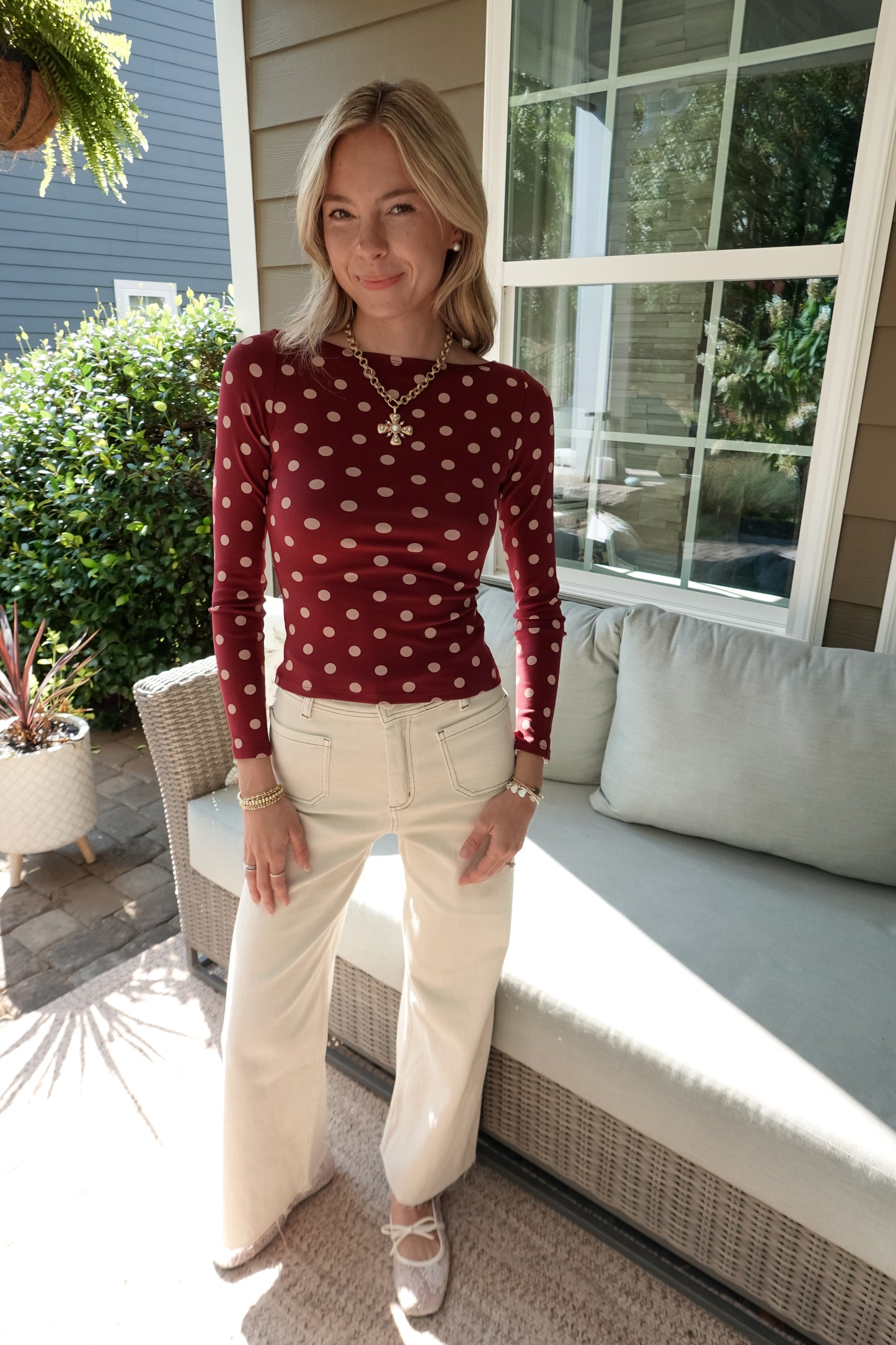 Posie Polka Dot Long Sleeve