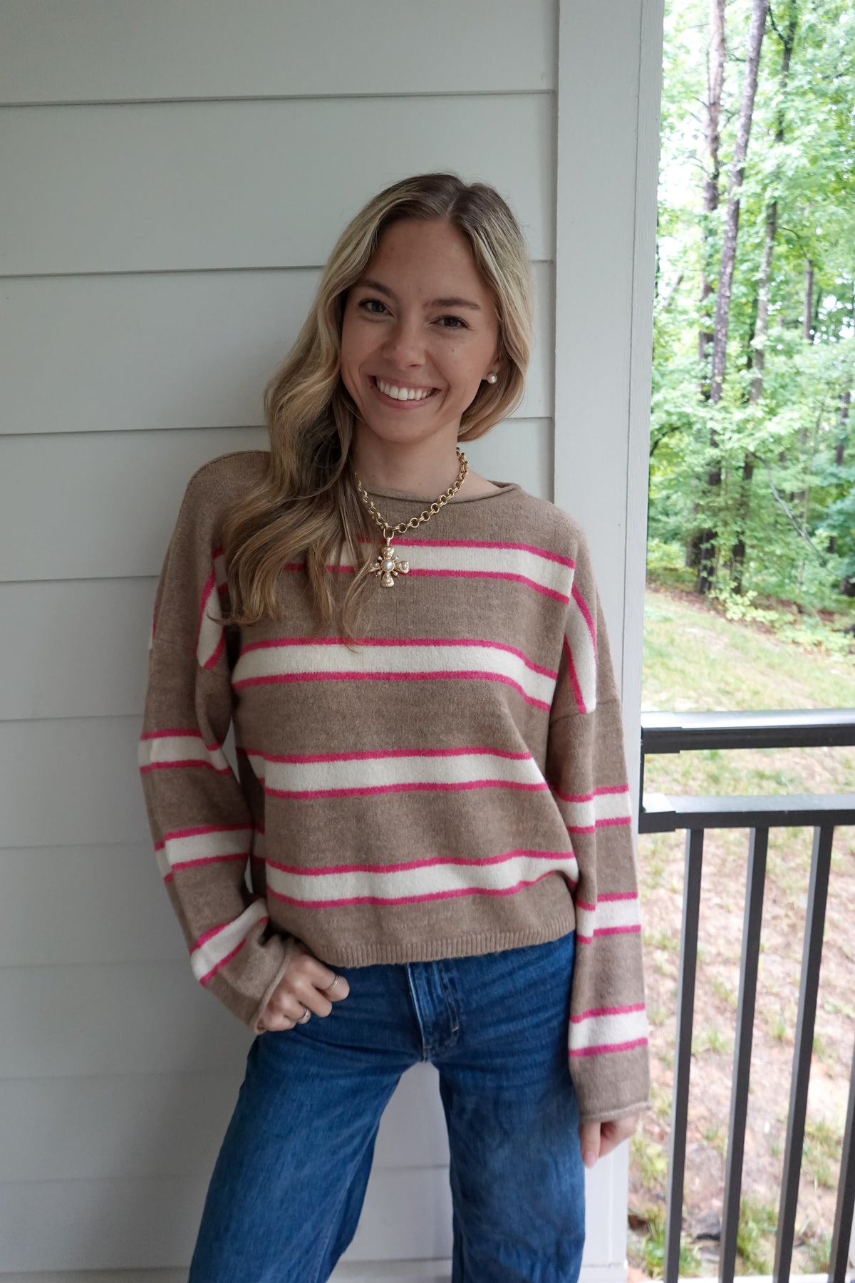Simone Striped Sweater