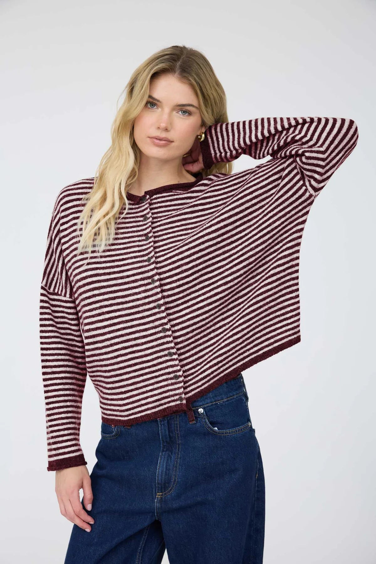 Demi Striped Cardigan