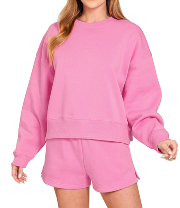 Carlie Short Sweat Set