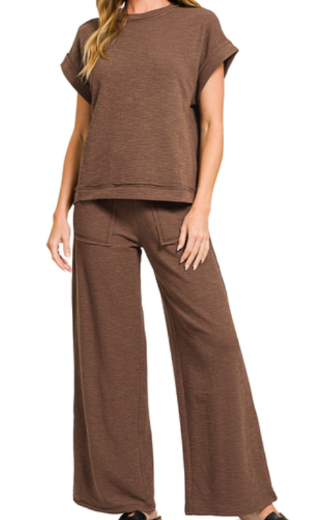Blair Brown Matching Pant Set