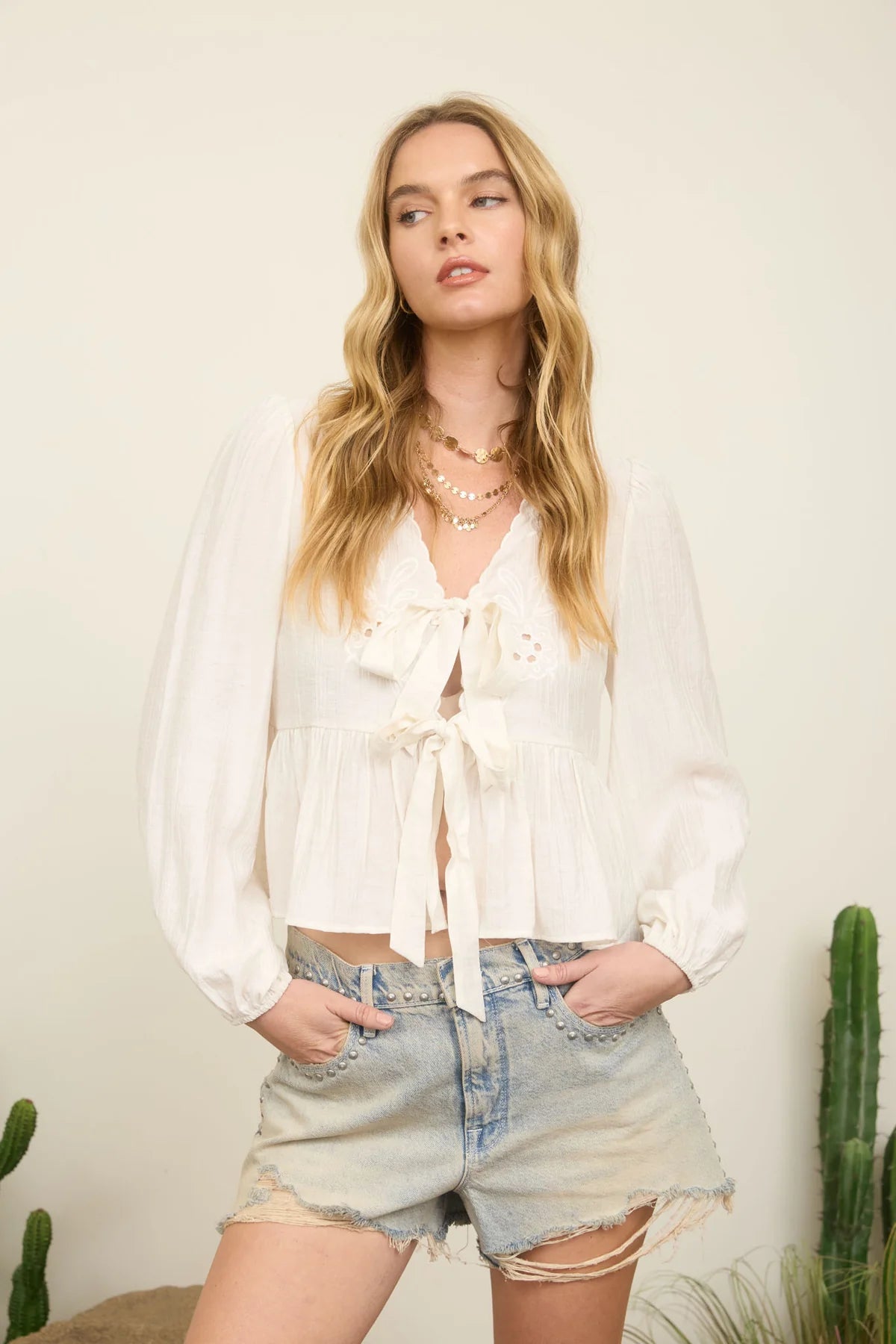 Sofia Eyelet Long Sleeve