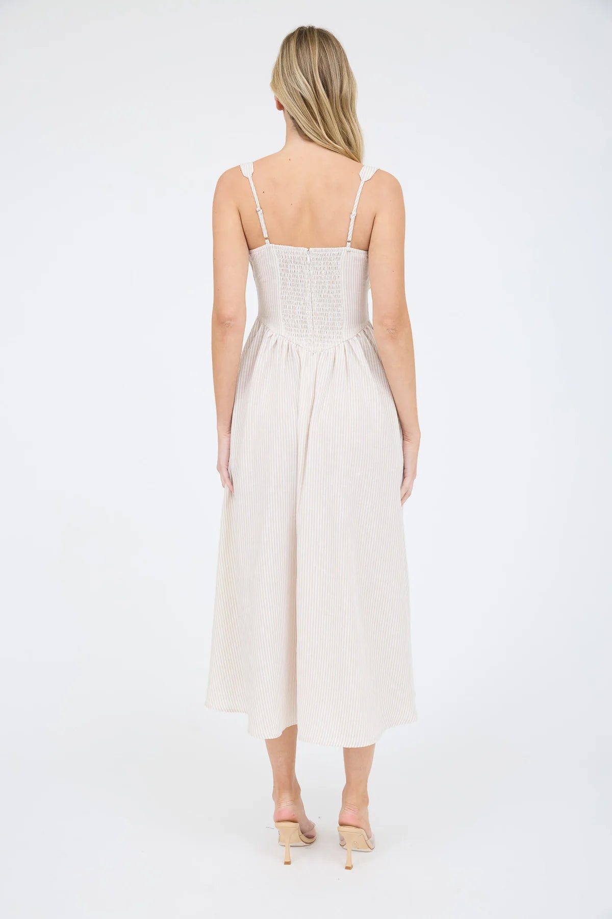 Brooke Striped Midi Dress