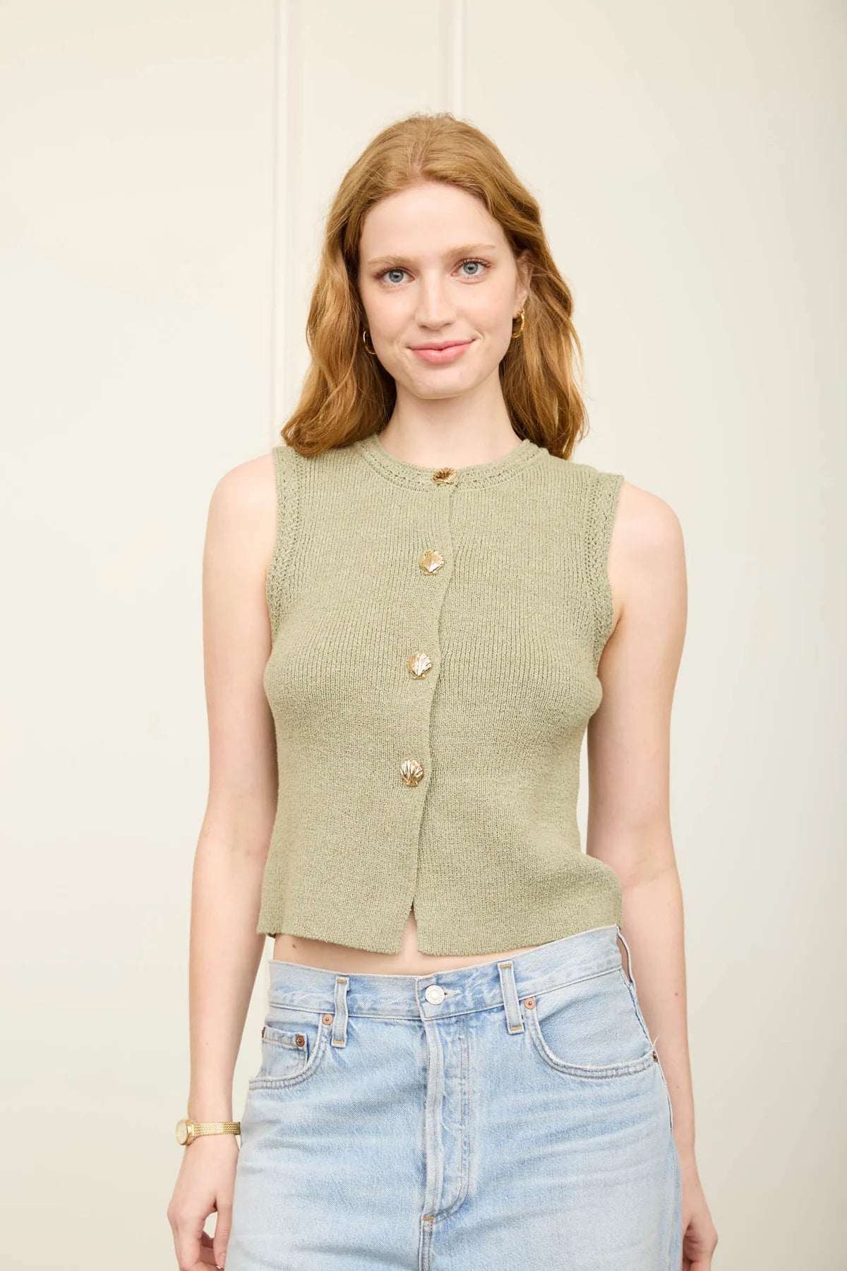 Marina Seashell Knit Vest