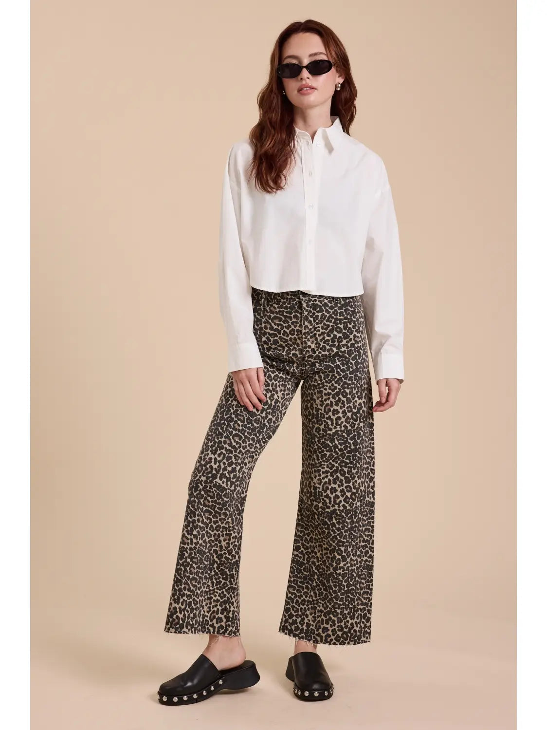 Zoe Leopard Wide Leg Pants
