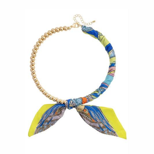Nova Beaded Scarf Necklace