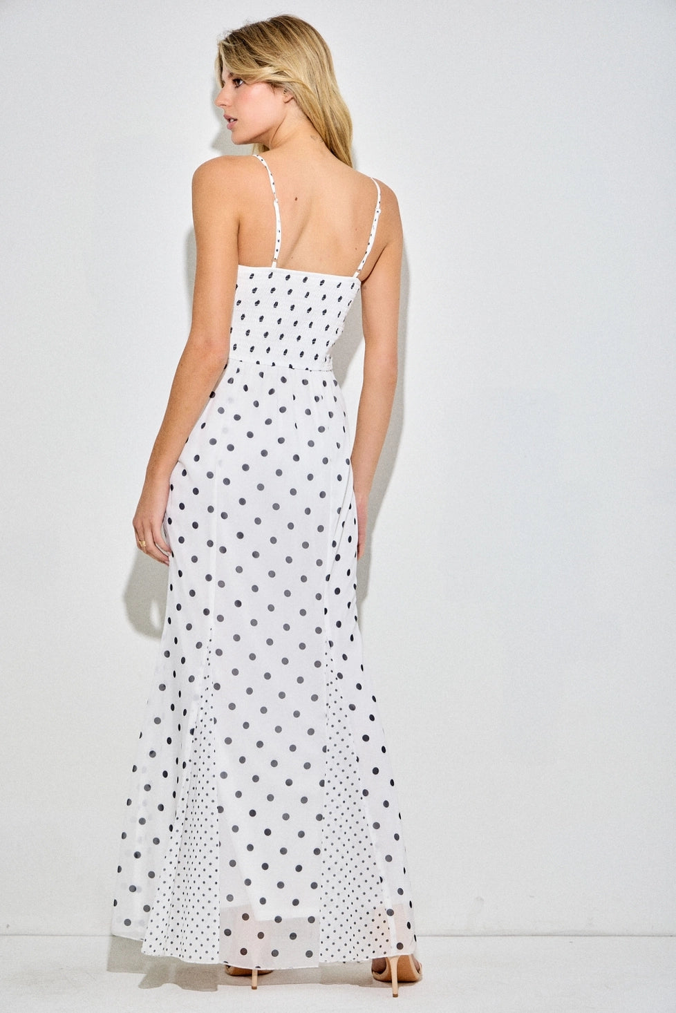 Poppy Polka Dot Maxi Dress