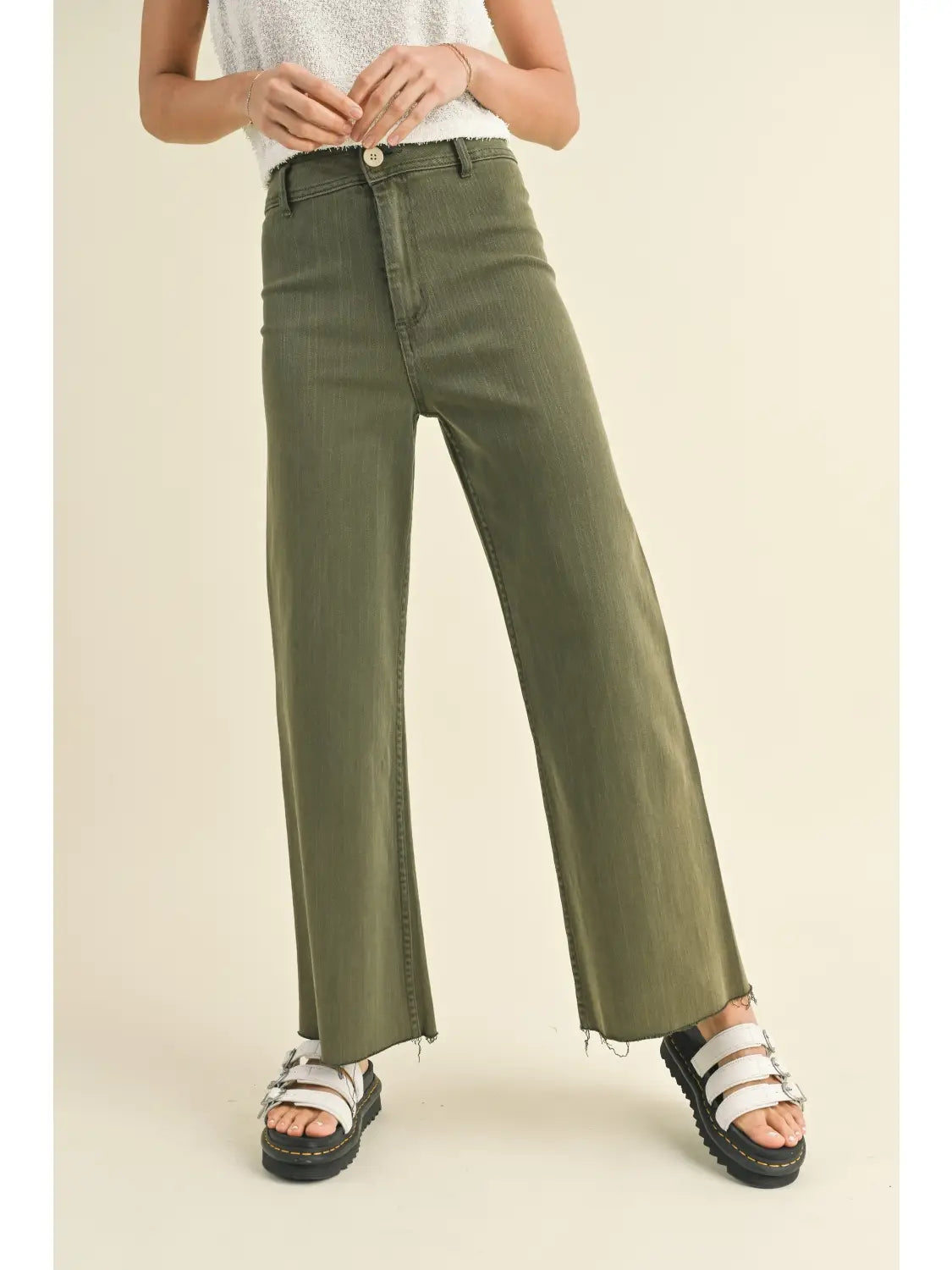 Zoe Straight Wide Leg Pants