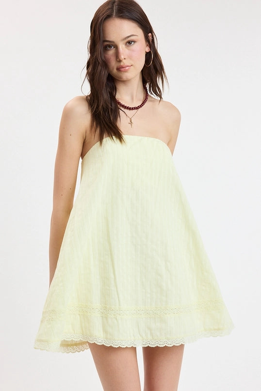 Emmy Embroidered Swing Mini Dress